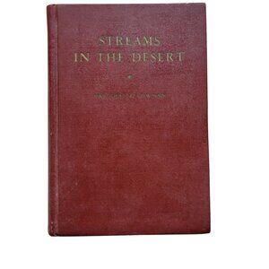 Streams In‎ The Desert Hardcover Devotional Book 29th Printing 1950 Edition
